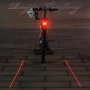 Стоп светлина за колело и мотор с лазер за безопасно каране, мигаща светлина, водоустойчив , снимка 2