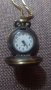 Старо дамско колие с часовник бухал, снимка 4