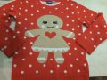 Пуловер за момиче с бисквитка размер 110-116/марка Лупилу, снимка 1 - Детски пуловери и жилетки - 24226726