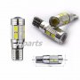 Лед крушки габарит T10 501 194 W5W 5630 LED Car 6 SMD + Canbus, снимка 6