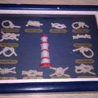 Картина моряшки възли в рамка-17/12см-внос швеицария, снимка 4 - Антикварни и старинни предмети - 14517812
