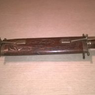 India-ретро колекция-нож и вилица в кания 45см-внос швеицария, снимка 7 - Антикварни и старинни предмети - 17725185