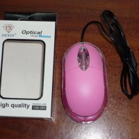 Нова USB оптична мишка, светеща, снимка 1 - Клавиатури и мишки - 21059180