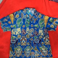 Мъжка лятна пъстра риза къс ръкав от Тайланд  М L, снимка 6 - Ризи - 25727734