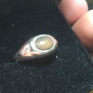 Сребърен пръстен с опал 0,9кт, снимка 3 - Пръстени - 18361685