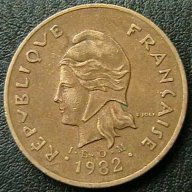 100 франка 1982, Френска Полинезия, снимка 2 - Нумизматика и бонистика - 7549096