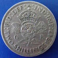 Монета Великобритания - 2 Шилинга 1947 г. (2) Крал Джордж VI, снимка 1 - Нумизматика и бонистика - 20963814