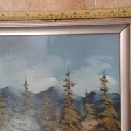 стара картина"Рилски пейзаж", снимка 2 - Картини - 17672100