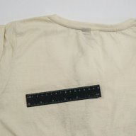 Дамска блуза с къс ръкав в цвят слонова кост марка Miss Scot, снимка 2 - Тениски - 16504185