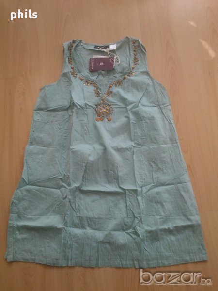 нова лятна туника XL в зелено и жълто, снимка 1