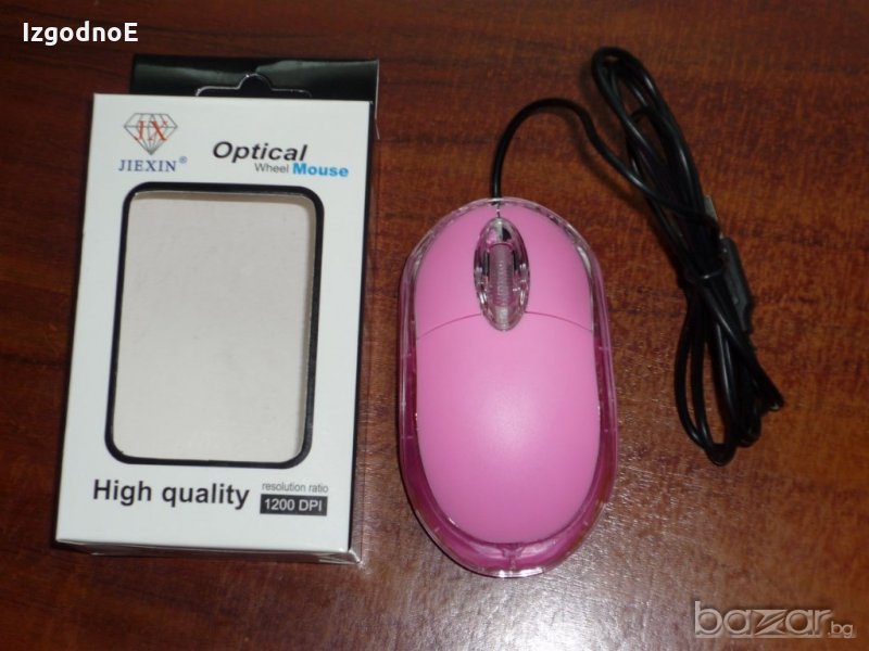 Нова USB оптична мишка, светеща, снимка 1