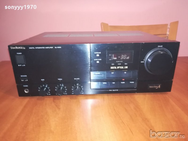 ПОРЪЧАН-technics-stereo amplifier-made in japan-370w-внос швеицария, снимка 1