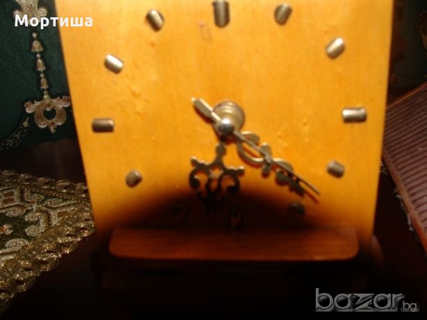  Ретро дървен часовник , снимка 3 - Декорация за дома - 21026444
