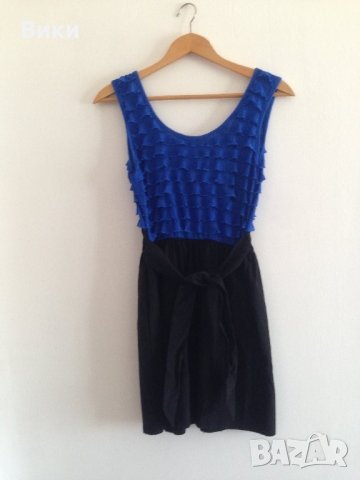 Красива рокля в черно и синьо, снимка 6 - Рокли - 22504508