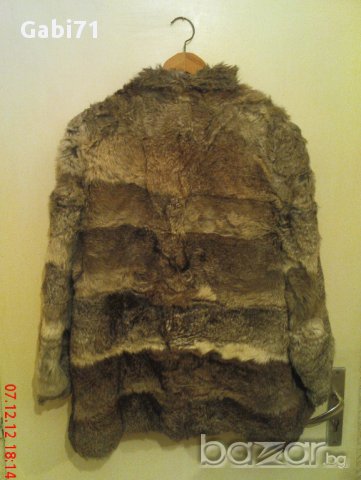 Палто дамско от заешки кожи отлична ръчна изработка...не се скуби, снимка 2 - Палта, манта - 12739103