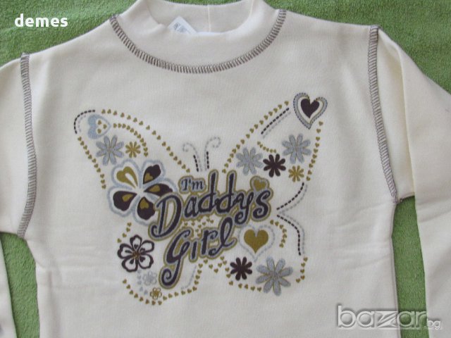 Детски блузон с пеперуда, нов, размер, 110 , снимка 6 - Детски Блузи и туники - 17299906