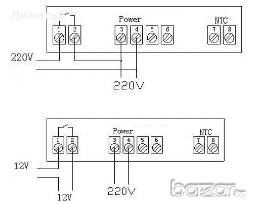 220v 10А Терморегулатор контролер за Терариум Инкубатор Аквариум, снимка 3 - Други стоки за дома - 11054952