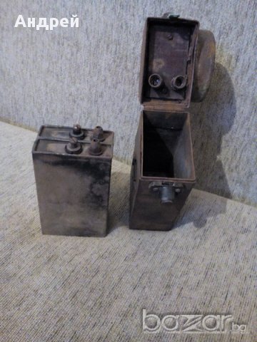 Стара немска миньорска лапма, снимка 5 - Антикварни и старинни предмети - 17704723