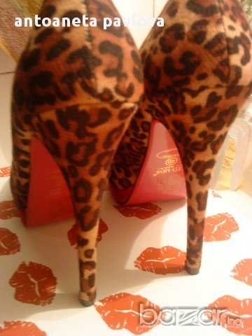  обувки леопард , снимка 3 - Дамски обувки на ток - 11528858