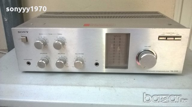 sony ta-333 amplifier-made in taiwan-внос швеицария, снимка 4 - Ресийвъри, усилватели, смесителни пултове - 18178341