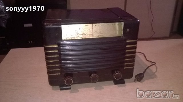 антика-бакелитово-лампово радио-внос франция, снимка 5 - Ресийвъри, усилватели, смесителни пултове - 19440136