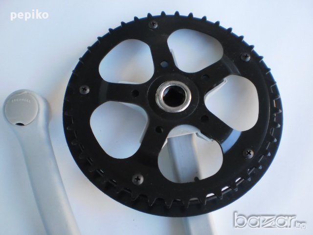 Продавам колела внос от Германия Комплект курбели с една плоча, снимка 4 - Части за велосипеди - 9278483