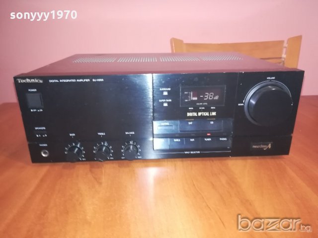 ПОРЪЧАН-technics-stereo amplifier-made in japan-370w-внос швеицария