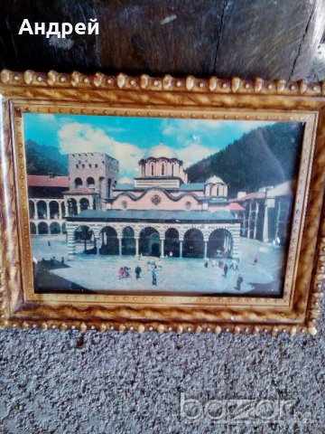 Стара сувенирна картина, снимка 3 - Антикварни и старинни предмети - 17008960