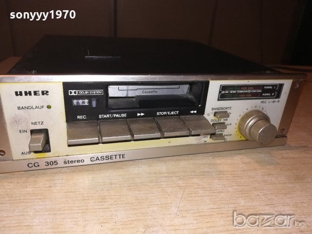 uher cg305 deck-made in japan-23.5х25х7см-внос швеицария, снимка 3 - Декове - 20651803