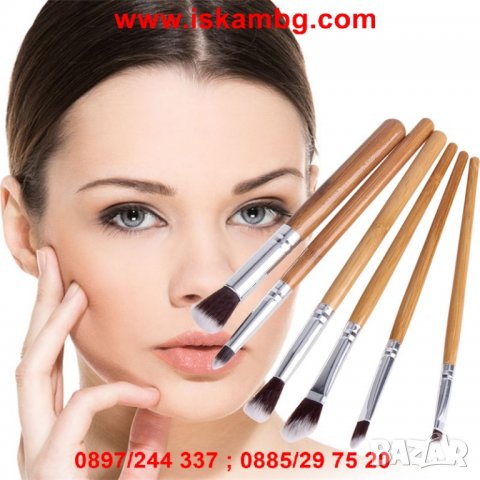 Комплект 6бр. четки за гримиране - код 1572