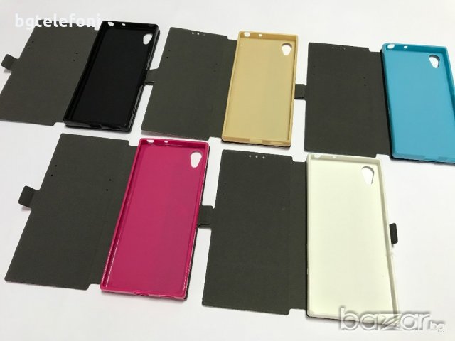 Sony Xperia XA1, Xperia L1 калъф тип тефтер със силиконово легло, снимка 4 - Калъфи, кейсове - 19050676