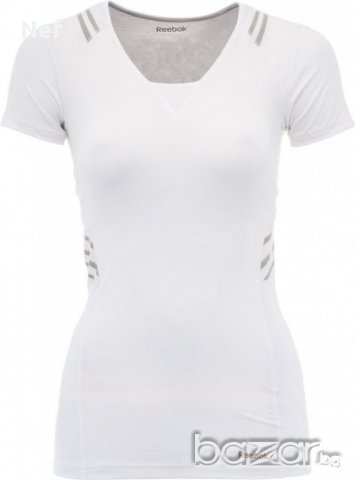 Фитнес тениска Reebok Easytone Short Sleeve Taped Toning Top , снимка 5 - Тениски - 17463814