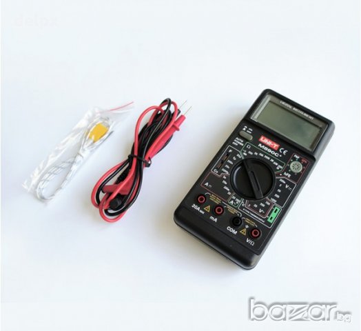 Мултицет с термосонда и зумер M-890F VAC/VDC | AAC/ADC | OHM | °C | F , снимка 2 - Друга електроника - 20664801