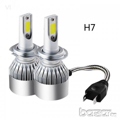 LED Диодни Крушки H1, H7 -72W цена за комплект 2бр, снимка 5 - Аксесоари и консумативи - 20622474