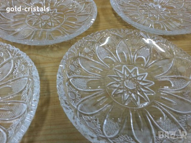 Ретро кристални чинии  български, снимка 7 - Антикварни и старинни предмети - 25501568
