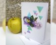 Картичка "Ябълка" / око, пролет, рисунка, принт, снимка 4