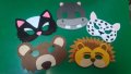 Ръчно изработени маски на животни от филц, снимка 2