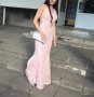 Розова,стилна и красива бална рокля, снимка 3
