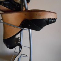 Оригинални черни кожени сандали на платформа Replay, снимка 10 - Сандали - 21214751