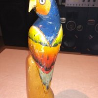 ретро колекция-папагал-дърво/лак-33х10см-внос франция, снимка 8 - Антикварни и старинни предмети - 20245035