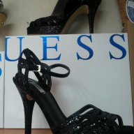 GUESS НОВИ ОРИГИНАЛНИ В ЧЕРНО НА ВИСОК ТОК, снимка 1 - Дамски обувки на ток - 11129644