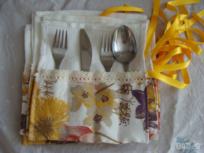 Текстилни салфетки за прибори. Салфетки от плат. Десен по ваш избор., снимка 1