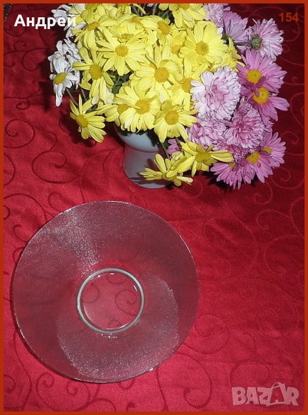 Стъклена купа за плодове или салати, снимка 1