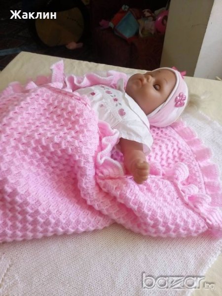 Бебешка пелена Розово облаче за новородени бебета, снимка 1