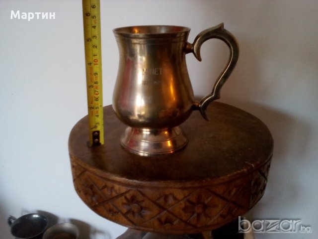 Посребрена масивна стара - Халба ( 777881) , снимка 3 - Други стоки за дома - 18294418