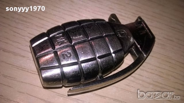 Мк2 ретро запалка-граната 7х4х2см, снимка 5 - Антикварни и старинни предмети - 17384092