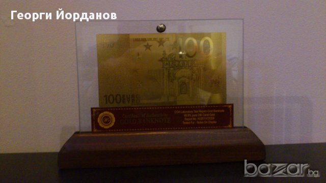 Банкноти сувенири 500 златни евро банкноти със сертификат, снимка 10 - Нумизматика и бонистика - 14167972
