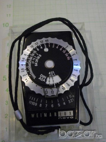Светломер "WEIMAR  LUX  nova"фотографски германски работещ, снимка 5 - Други - 7821461