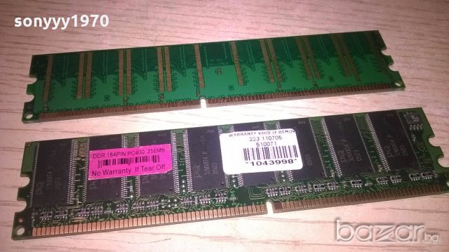 ddr 256mb x2 ram-2бр памет за комп-внос швеицария, снимка 7 - RAM памет - 19202754