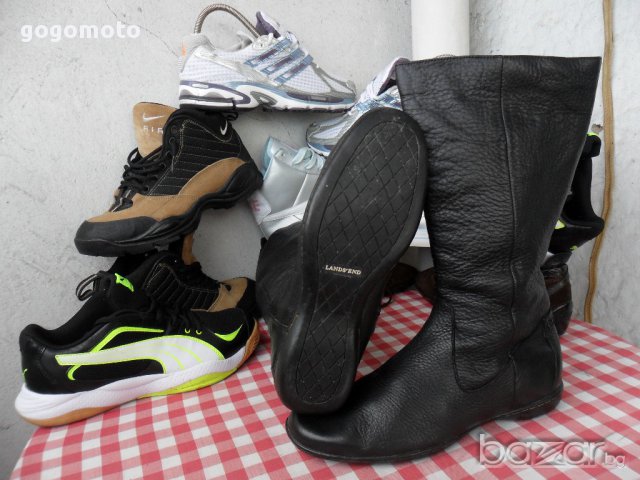 LANDS'END 40 original , 100% естествена кожа, дамски ботуши,GOGOMOTO.BAZAR.BG®, снимка 6 - Дамски ботуши - 12643772